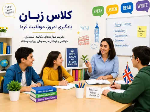 ثبت‌نام دوره‌های جدید کلاس زبان انگلیسی در آموزشگاه پویا