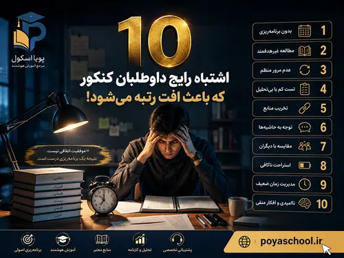 ۱۰ اشتباه رایج داوطلبان کنکور که باعث افت رتبه می‌شود